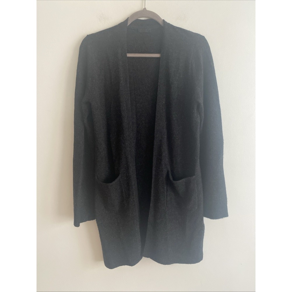 ATM Anthony Thomas Melillo Small Pure Cashmere Cardigan Knit Open Front Mid